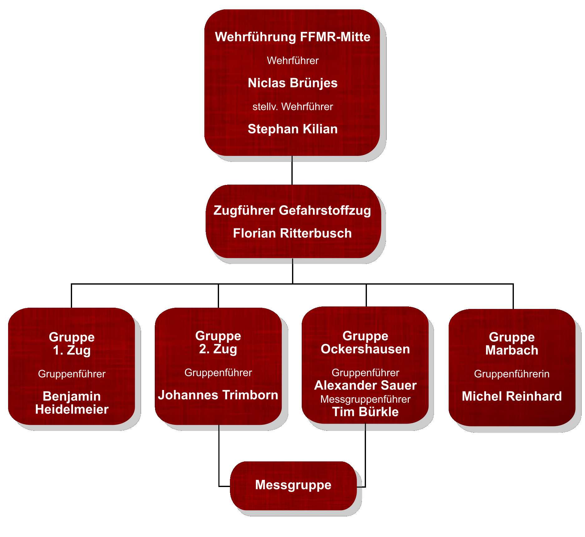 Gefahrstoffzug Organigramm 2021